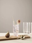 Ferm Living Sklenice Ripple Long 300 ml – set 4 ks, čirá barva, sklo