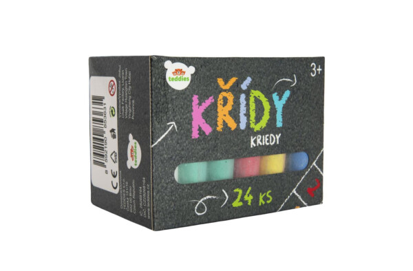 Křídy barevné chodníkové 24 ks
