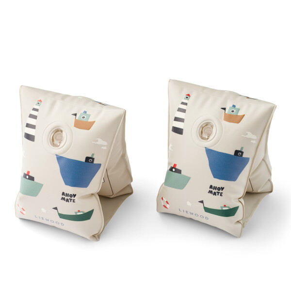 LIEWOOD Nafukovací rukávky Shirley Sailing / Sandy, béžová barva, plast