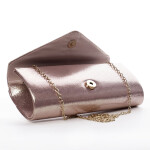 Krásné dámské psaníčko zdobené kamínky Elisee šampaň