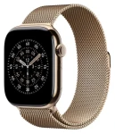 Apple Watch 46mm zlatá / Milanese Loop řemínek / M/L / 150–200 mm (MGJ54ZM/A)