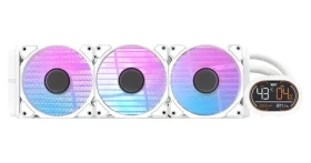 DarkFlash DH360D bílá / AiO chladič CPU / 3x 120 mm / ARGB podsvícení / 800-2000 RPM / 30 dB / Intel + AMD (DH360D White v2)