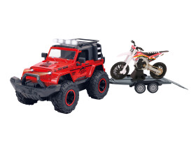 Terénní auto s motorkou a efekty 43 cm
