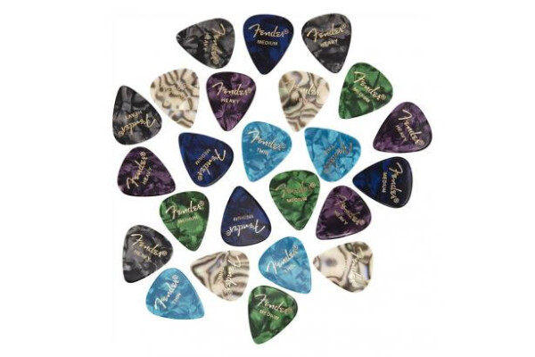 Fender 351 Shape Premium Picks Multi-Color 24ks