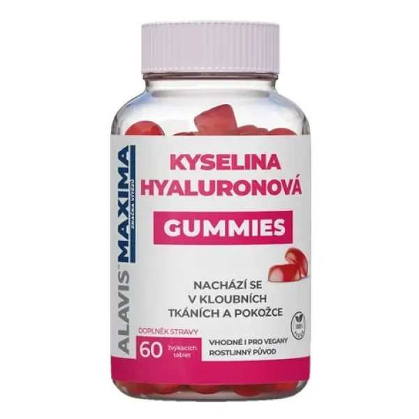 ALAVIS MAXIMA Kyselina Hyaluronová GUMMIES 60 žvýkacích tablet (V421)