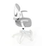 Dětská židle, výškově nastavitelná, šedá síťovina, KA-W8008 GREY