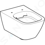 GEBERIT - Smyle Square Závěsné WC, Rimfree, bílá 500.208.01.1