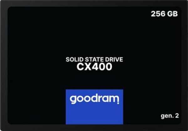 GOODRAM CX400 Gen.2 256GB / 2.5 / SATA III / 3D-NAND TLC / R: 550MBs / W: 480MBs / MTBF: 2mil (SSDPR-CX400-256-G2)