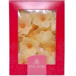 Dekorace oplatková - Hortenzie medová 18 ks