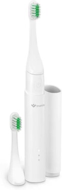TrueLife SonicBrush T100 bílá / Sonický zubní kartáček / 3 režimy / 70.000 kmitů-min / integrované cestovní pouzdro (TLSBTT100)