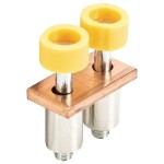 Weidmüller Z-series, Accessories, Cross-connector, For the terminals, No. of poles: 2 ZQV 2.5/2 1608860000-60 žlutá 60 ks