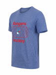 Outerstuff Dětské Tričko New York Rangers Goal Tender Ss Triblend Tee Velikost: Dětské let)