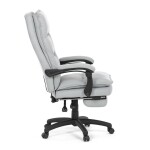 Kancelářské křeslo, synchronní mechanismus, stříbrná látka, KA-Y350 SIL