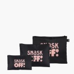 Taštičky na zip 3 ks LOQI SNASK Tiger Snake Black