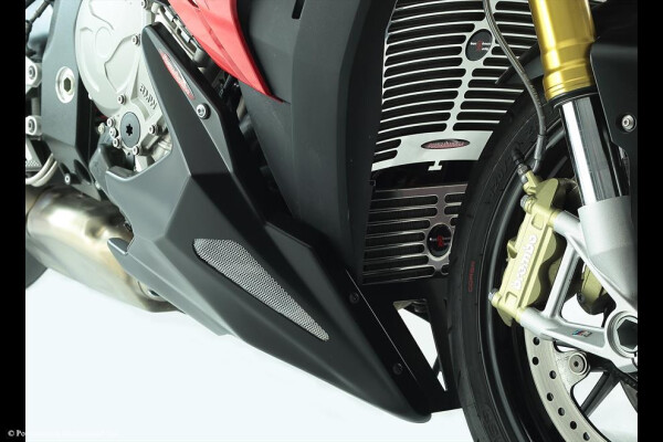 Bmw S1000R 14-20, S1000Xr 15-19 Klín pod motor - Matná černá-stříbrná mřížka