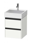 DURAVIT - Ketho.2 Umyvadlová skříňka 55x48x46 cm, 2 zásuvky, matná bílá K25274018180000