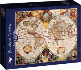 BLUEBIRD Puzzle Antická mapa světa