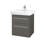 Dřevojas - Umyvadlová skříňka Q MAX SZZ2 55 - N06 Lava / Úchytka T02 / N06 Lava 198138B