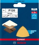 Bosch Accessories EXPERT C470 2608900827 brusný papír pro delta brusky s otvory Zrnitost 120 (d x š) 93 mm x 93 mm 5 ks