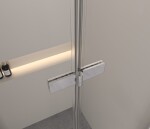 Erga Berlin, skládací sprchové dveře do otvoru 110x195 cm, 6mm čiré sklo, chromový profil, ERG-V02-BERLIN-D110-CR