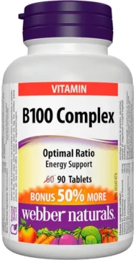 Webber Naturals B100 Complex 90 tablet (04954)