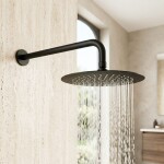 REA - Kulatá dešťová sprcha JS-P014B 25cm Black REA-P8601