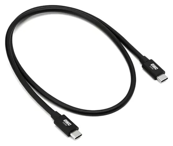 OWC kabel Thunderbolt 5 0,8 m černá / Kabel / 2x USB-C (samec) / Thunderbolt 5 (OW-CBLTB5C0.8M)