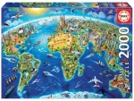 EDUCA Puzzle Mapa se světovými památkami