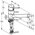 KLUDI - Scope Páková dřezová baterie, chrom 339330575