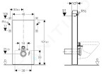 GEBERIT - Duofix Set předstěnové instalace, klozetu a sedátka Ideal Standard Tesi, tlačítka Sigma01, Rimless, SoftClose, alpská bílá 111.355.00.5 NE1