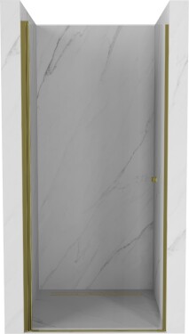 MEXEN - Pretoria sprchové dveře křídlové 100, transparent, zlaté 852-100-000-50-00