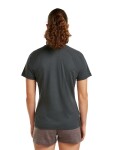 Dámské merino triko s krátkým rukávem ICEBREAKER Wmns 200 Waffle Elevation SS Tee, Obsidian velikost: L