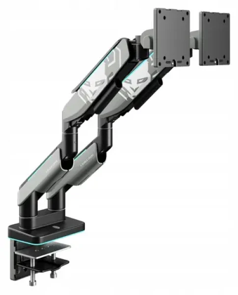 Diablo X-Arm Dual šedo-černá / Rameno na 2 monitory / Do 49" / RGB (1874)