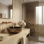 REA - Umyvadlo na desku Babilon Gold REA-U5418