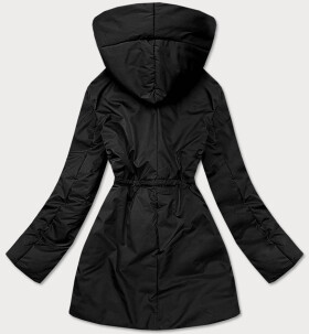 Černá dámská bunda kapucí (HO-22) odcienie czerni
