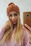 Stefania fleecová čepice K278 světle hnědá UNI
