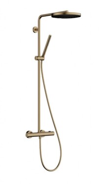 HANSGROHE - Pulsify S Puro Sprchový set s termostatem, průměr 26 cm, 1 proud, kartáčovaný bronz 24222140
