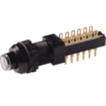 C & K Switches U811J85W3GE223 tlačítko 120 V, 28 V/DC 1 A 1x zap/(zap) červená (š x v) 15.24 mm x 12.70 mm 1 ks Bulk