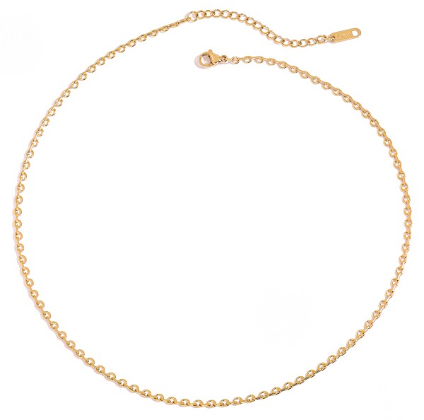 ELENYS Petite Chain – pozlacený náhrdelník 18K žluté zlato Délka: 40+5 cm / max. 45 cm