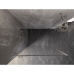MEXEN/S - Lunar-B sprchový kout dveře křídlové levá 75 x 70, transparent, nikl kartáčovaný 832-075-070-97-00-L