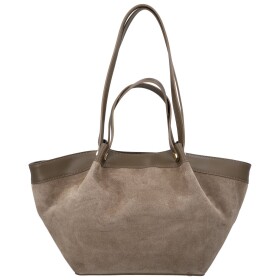 Trendy dámská kožená kabelka na rameno Ruth, taupe