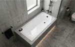 Erga Pureline-O, vana 1800x800x400 mm bez nožiček, bílá lesklá, ERG-V07-PURELINE-O-180x080-WH ERG-V07-PURELINE-O-180X080-WH