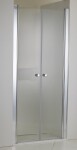 HOPA - Sprchové dveře VITORIA NEW - BARVA rámu - Hliník leštěný, Rozměr A - 110 cm, Směr zavírání - Univerzální Levé / Pravé, Výplň - Čiré bezpečnostní sklo - 6 mm OLBENW102611CC