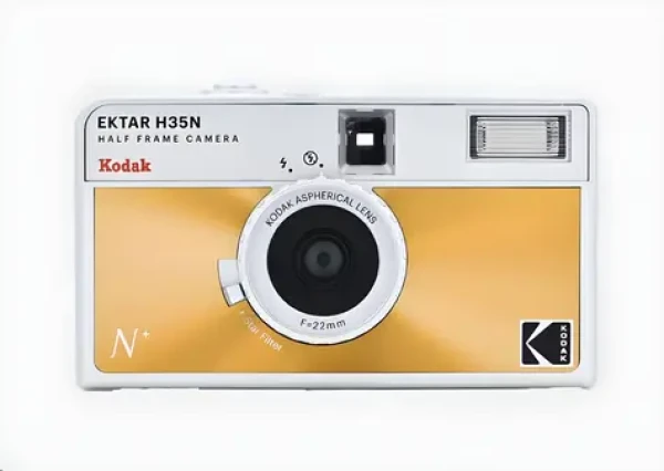 Kodak EKTAR H35N Glazed Orange / Fotoaparát na film / 35mm film / blesk (RK0305)