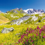 Poznámkový kalendář Alpy 2025, 30 30 cm