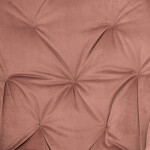 Jídelní židle, potah strorůžová sametová látka, kovová 4nohá podnož, černý lak