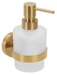 SAPHO - X-ROUND GOLD dávkovač mýdla 200ml, mléčné sklo, zlato mat XR103GB