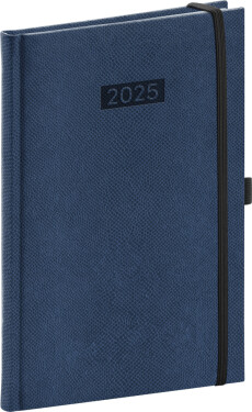 Týdenní diář Diario 2025, tmavě modrý, 15 21 cm