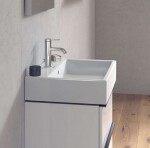 DURAVIT - Vero Air Umyvadlo 60x47 cm, s přepadem, otvor pro baterii, WonderGliss, bílá 23506000001