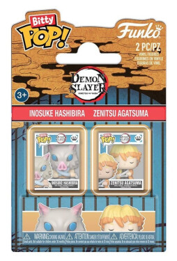 Funko Bitty POP: Demon Slayer - Inosuke Hashibira & Zenitsu Agatsuma 2-pack
